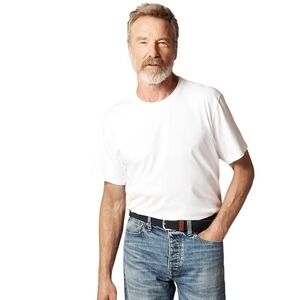 Wallace & Barnes J Crew Mens White 100% Cotton Crew Neck T Shirt Size XL NWT $55